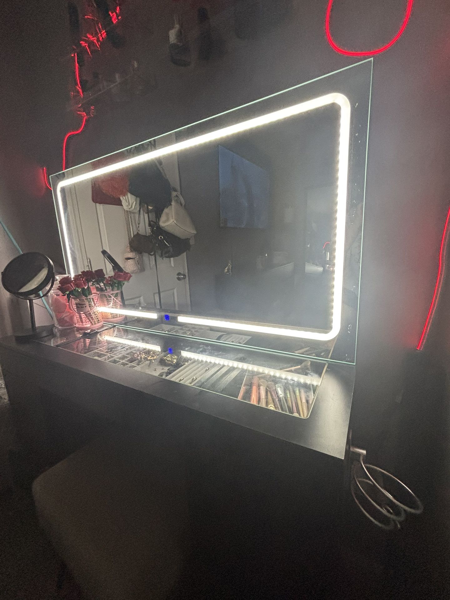 Black Led Vanity