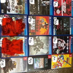 PS4 And Nintendo Switch games***READ***