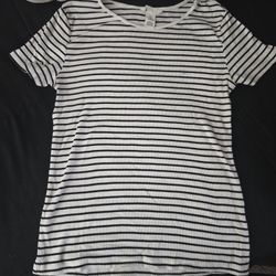 H&M Striped Black And White Shirt