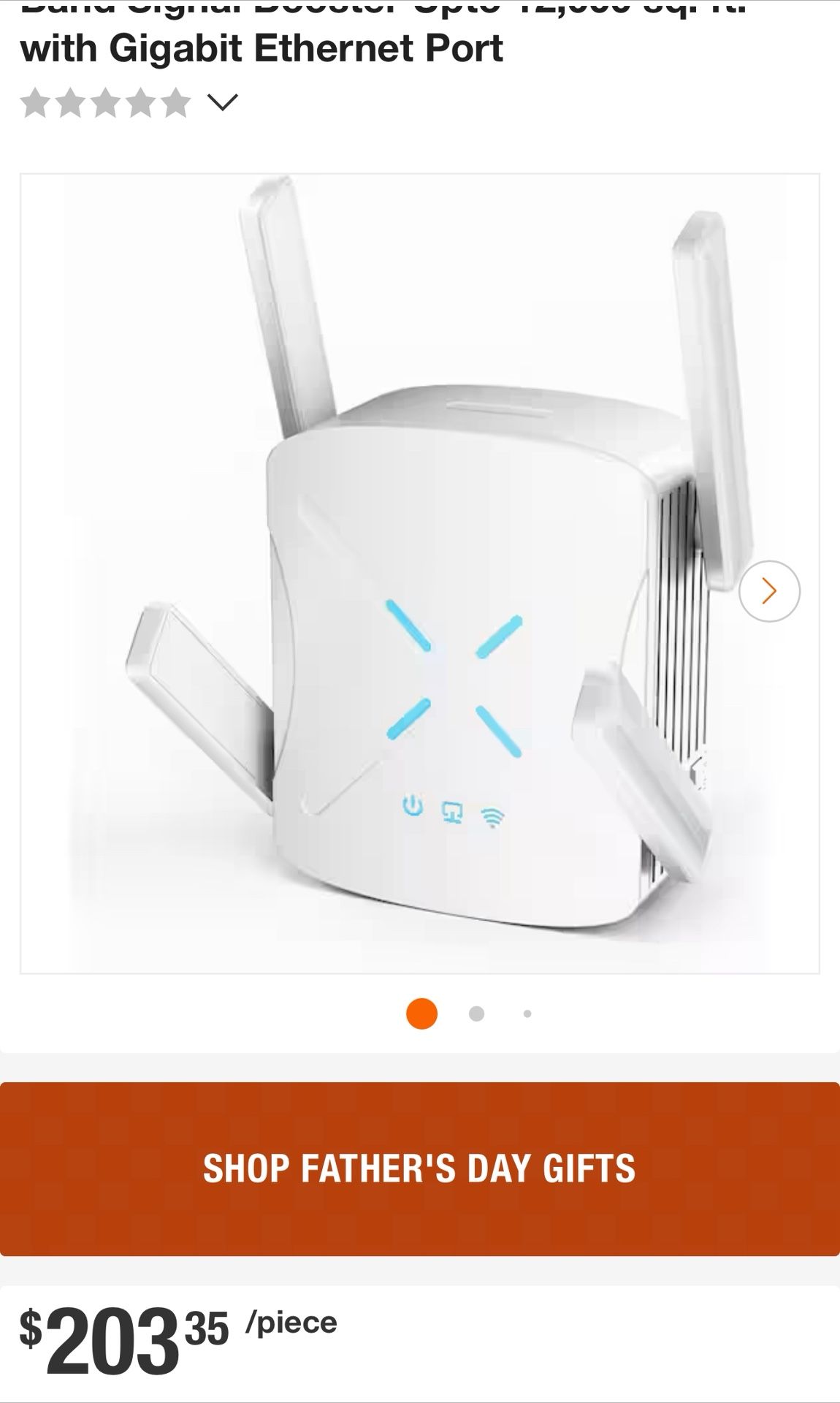 WiFi 6 Extender WiFi Booster, CF-XR182 WiFi Range Extender 1800Mb COLOR BLACK NEW OPEN BOX