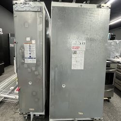 Built In Panel Ready Thermador 54” Column Set 18” Freezer 36” Fridge