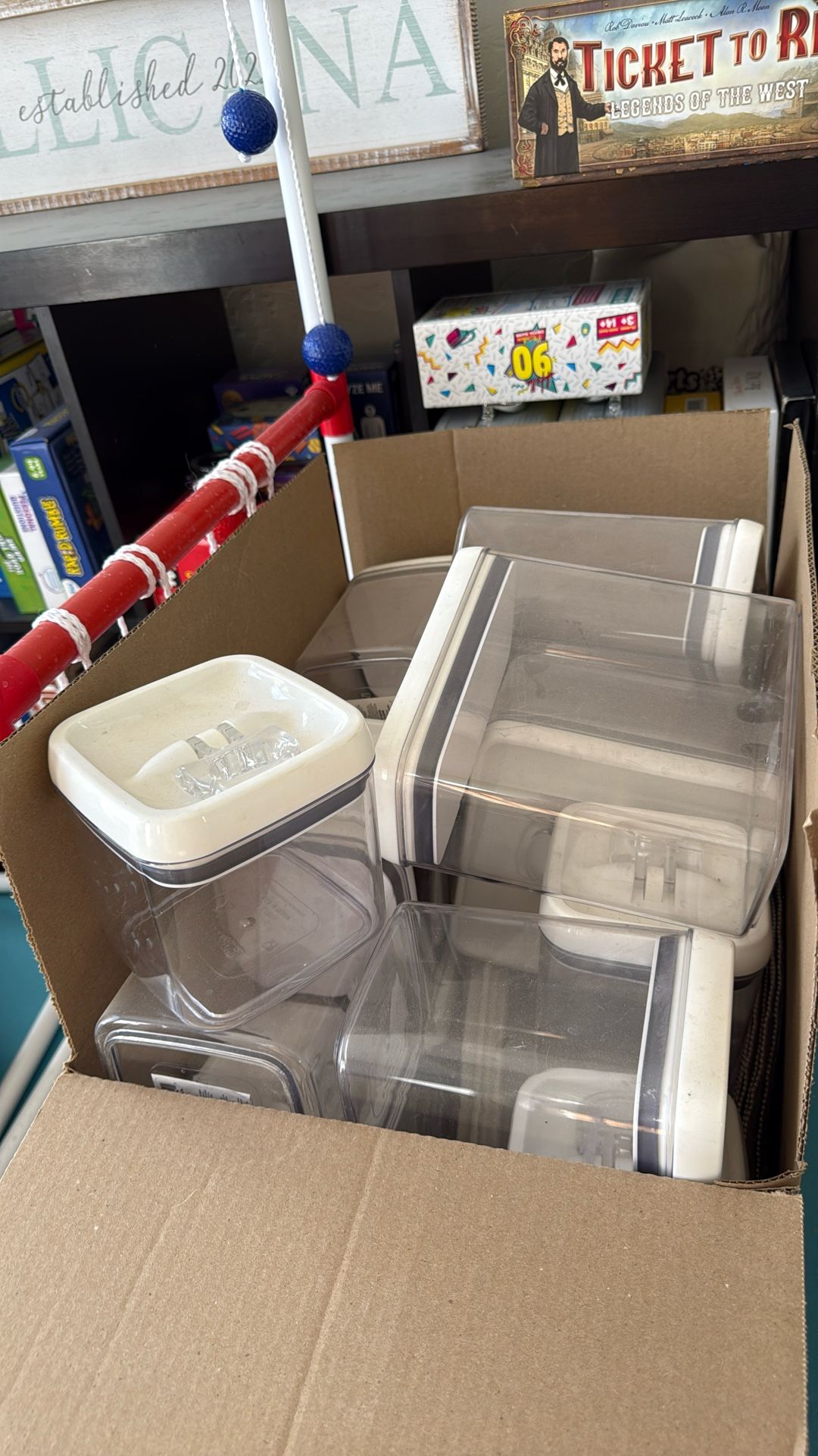 Mixed Set of Plastic Storage Containers – Full Box