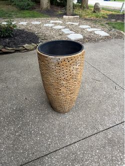 Tall Wood Style Planter