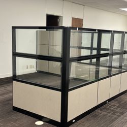 Office Cubical Nice Glass Divider Sound Dampener