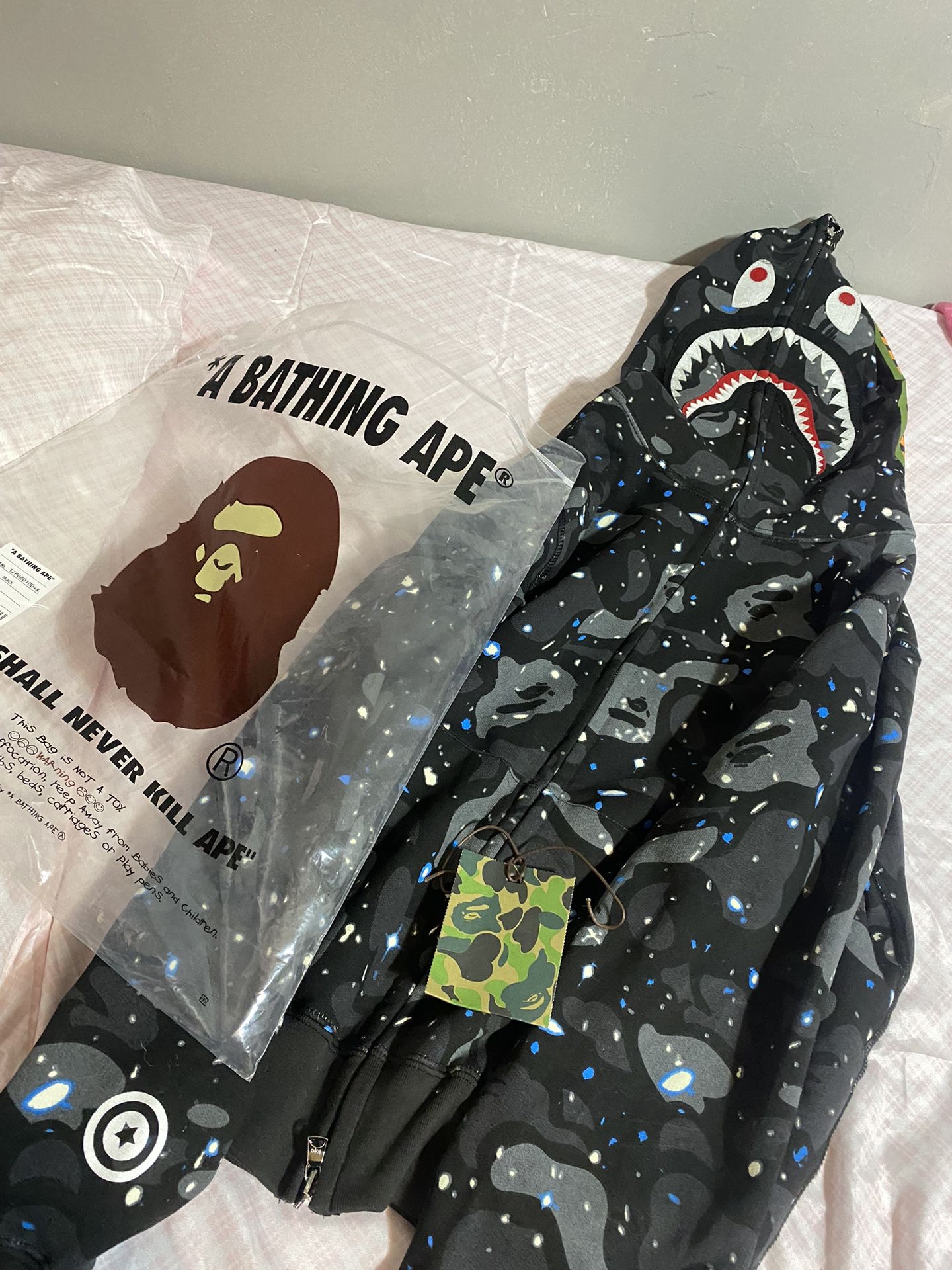 Bape hoodie glow in the dark