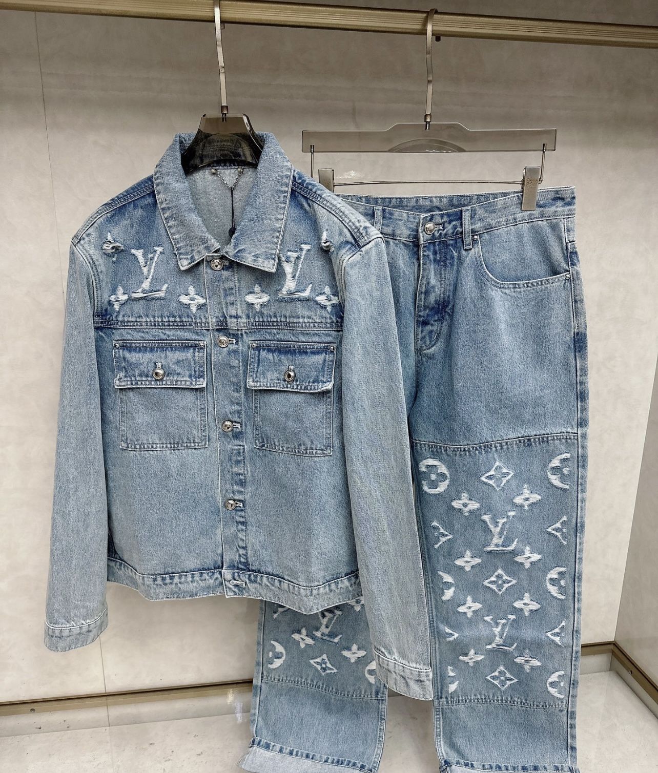 Louis Vuitton Full Set Jeans Jacket