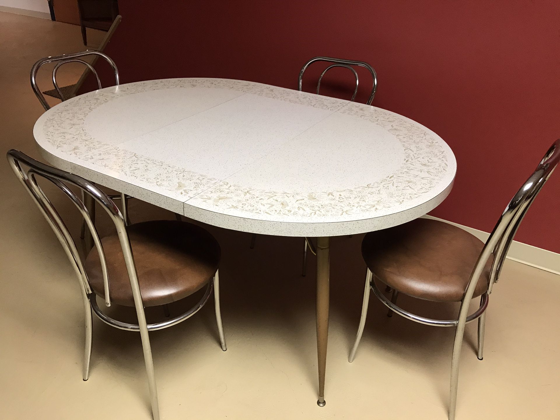 Vintage Formica topped table and chairs