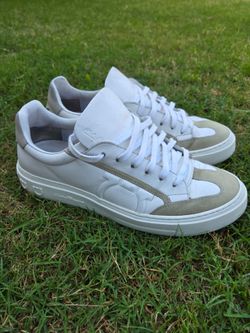 SALVATORE FERRAGAMO - *BORG 5* White Gancini Sneaker