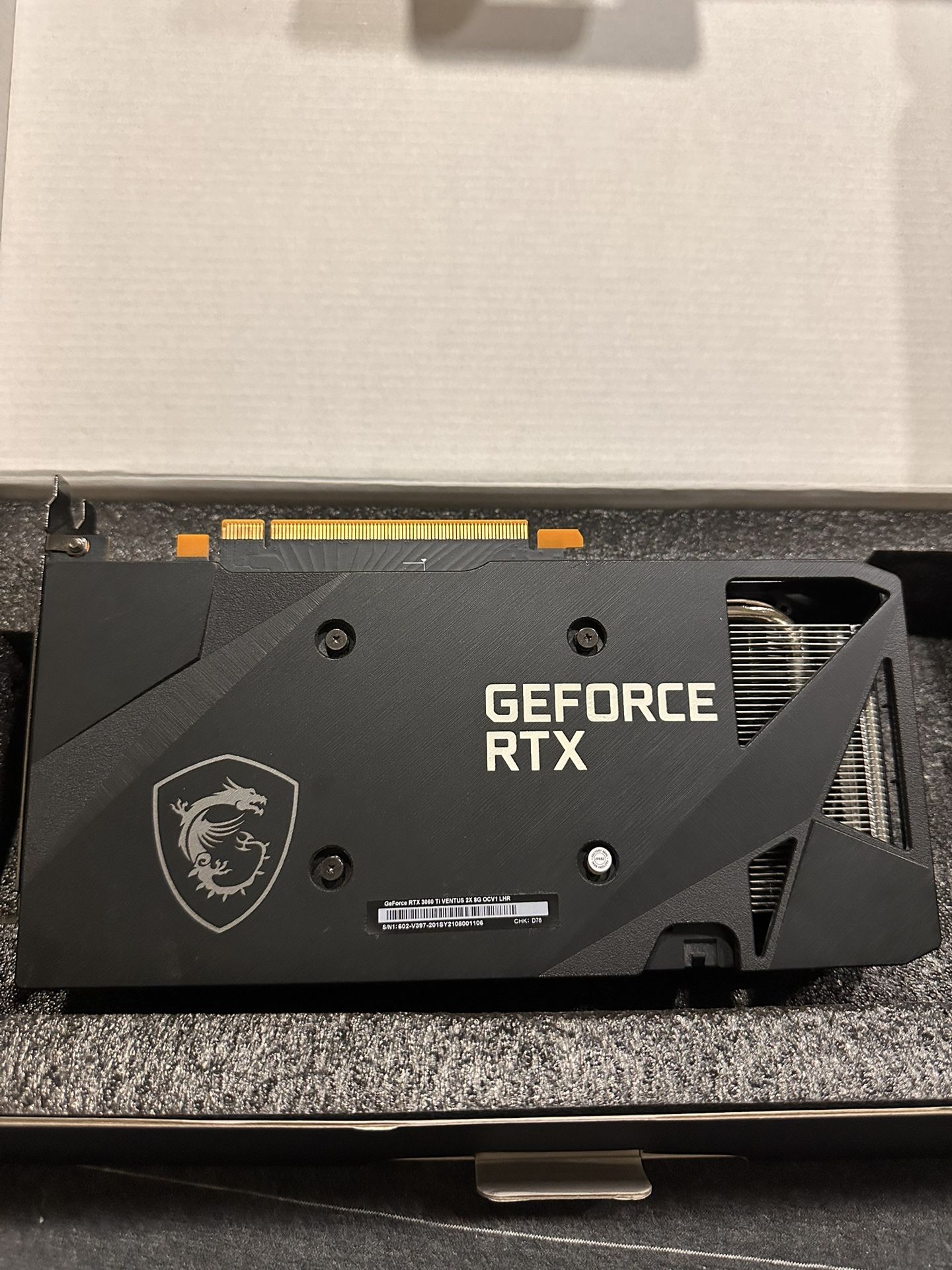 MSI 3060 ti VENTUS 2X 8G OCV1 LHR