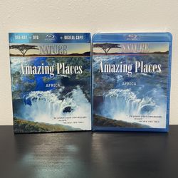 Nature Amazing Places Africa Blu Ray DVD Combo NEW w/ Slip Cover BBC PBS 2010