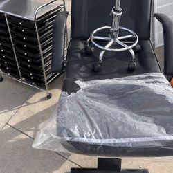 Massage Table Stool And organizer