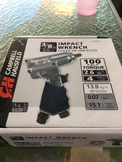 Campbell Hausfeld 3/8" Impact Wrench Model TL0549 New In Box $20 firm