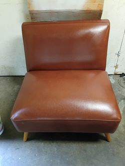 World markets leather chair