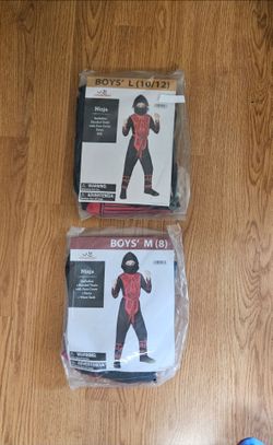 NEW Halloween costume: Ninja  size 8, (10-12).
$5 each.