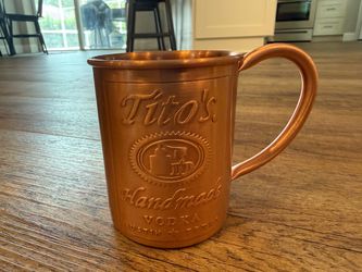 Tito's Handmade Vodka Copper Mug 3.75”x4”