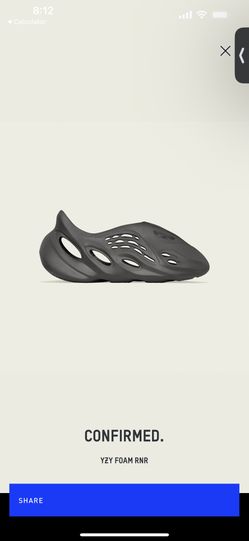 Yeezy Foam Runner Carbon Size 10