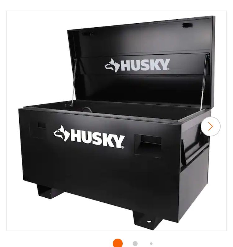 NEW Husky Tool Storage 48 in. W Black Steel Job Site Toolbox
