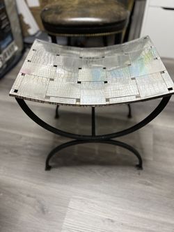 Silver Alligator/Crocodile Print Deco