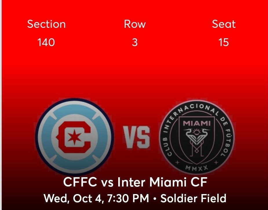 Chicago Fire Vs Miami