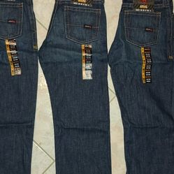 LOT OF 3 ARIAT FR M3 BOOT CUT MEN'S WORK JEANS SIZE 32X30 