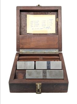 Vintage Pratt & Whitney "Hoke" Precision Gauge Block Set (1", 2", 3", 4") (J)