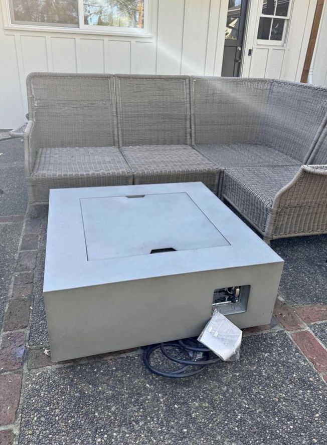 William Sonoma Home Aegan Square Outdoor Firepit