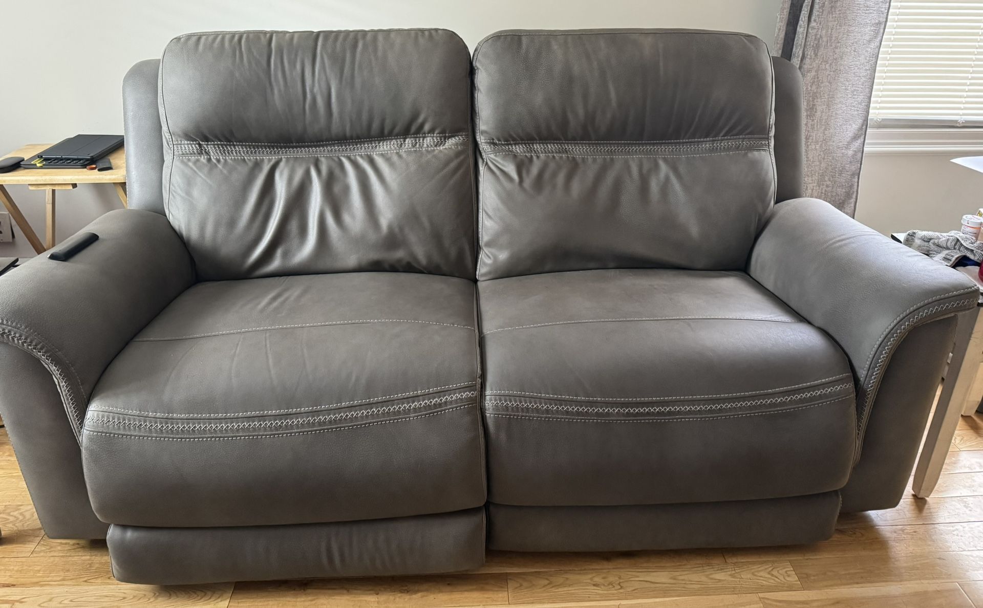 Leather Power Reclining Sofa