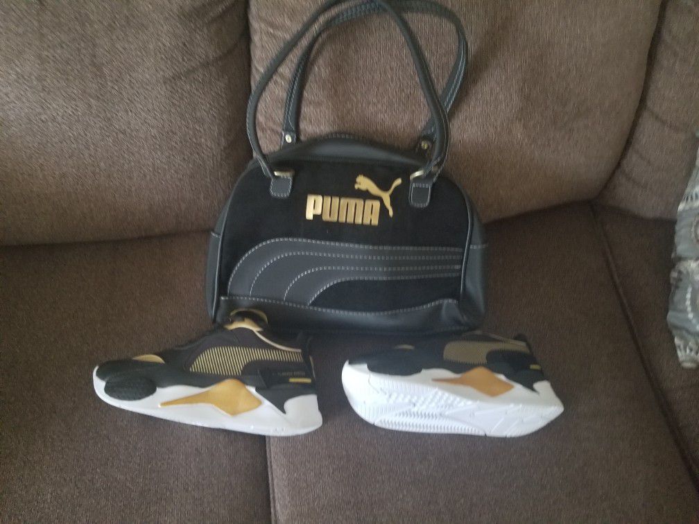 Puma with the bag