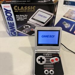 Nintendo Gameboy Advance SP NES Edition CIB 