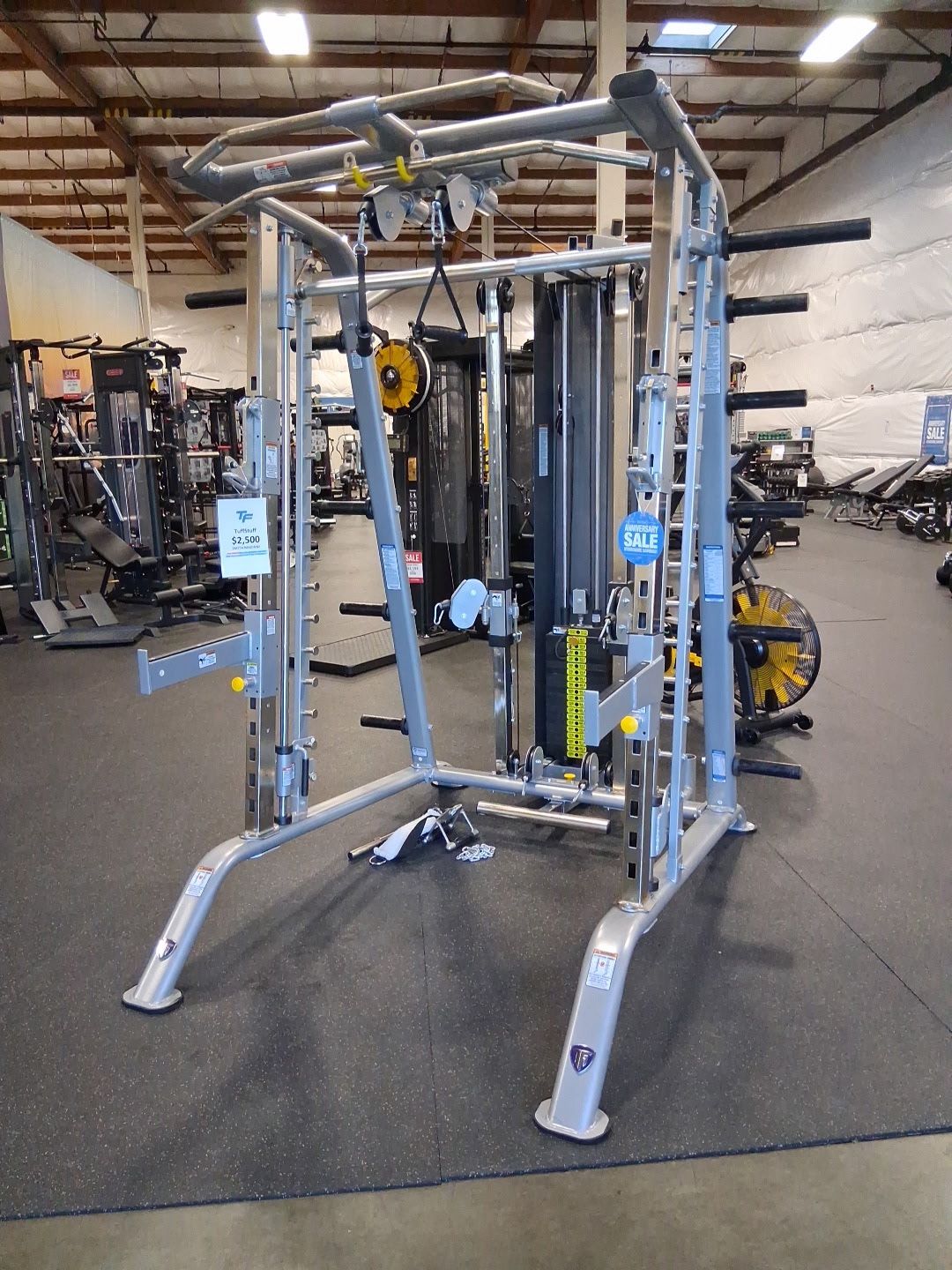 Pre-Owned TuffStuff Evolution Smith Machine / Half Cage Combo – $2,500 (Delivery & Install Included)