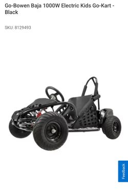 Go-Bowen Baja 1000W Electric Kids Go-Kart Black