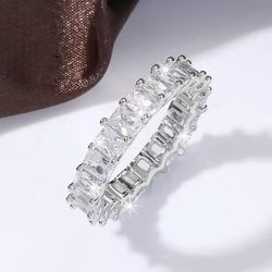 Silver Rhinestone Ring