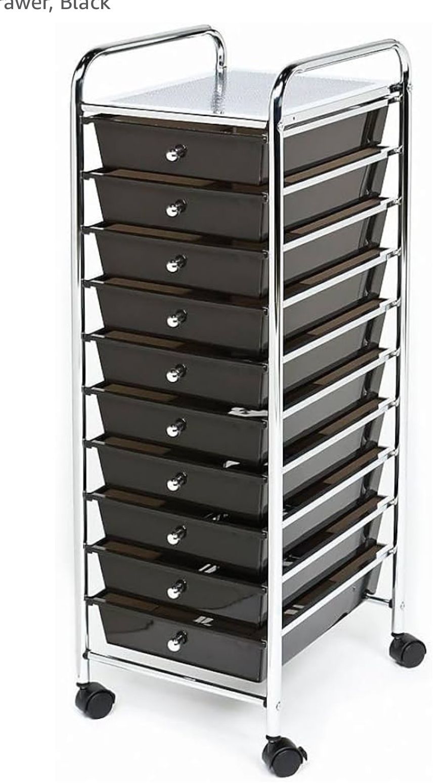 Black Plastic Drawers