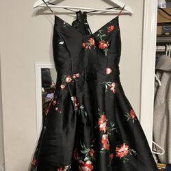 Black rose dress