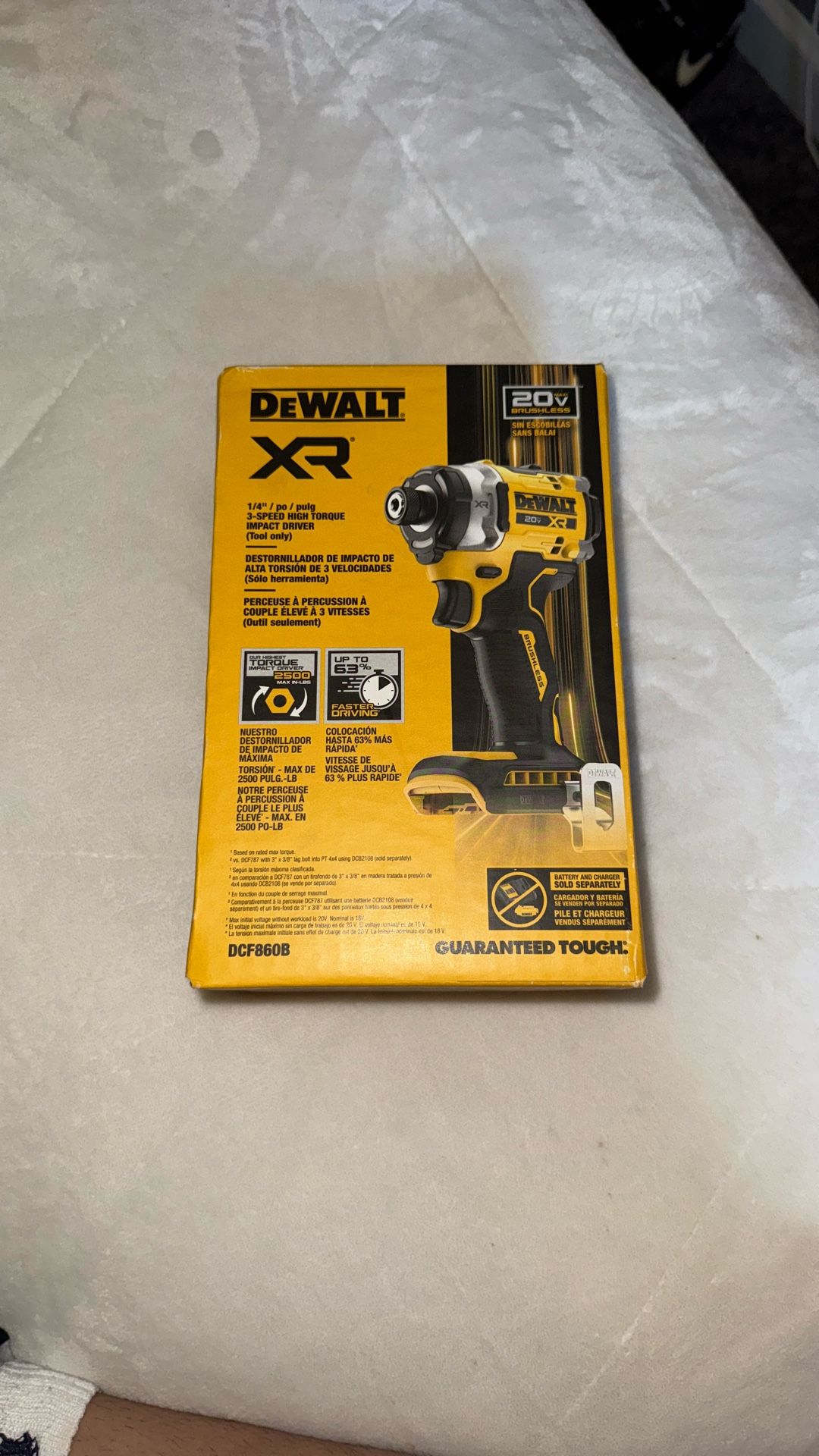 DEWALT XR 20-volt max 1/4-in Brushless Cordless Impact Driver (Battery Not Included and Charger Not Included )