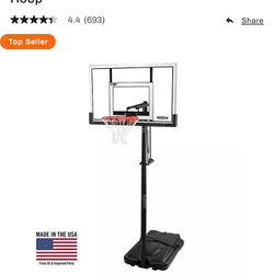 Lifetime  Adjustable 52”  Professional Portable Basketball Hoop