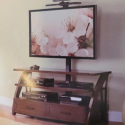 Tv Stand with TV Mount Attached 