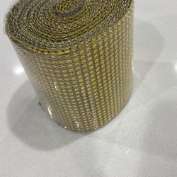 Gold Rhinestone 4.5in X 10 Yard 