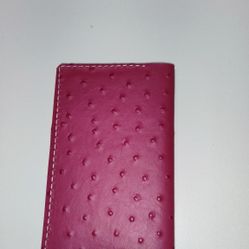 Leather Field Notes Embossed Ostrich.