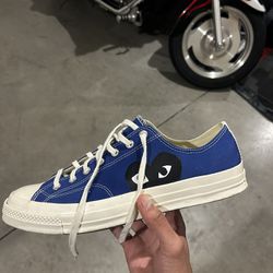 Converse Cdg Comme Des Garcons Size 13 Blue