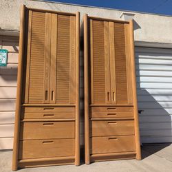 THOMASVILLE TALL WARDROBE CABINETS (Pair Available)