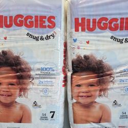 Diapers (Huggies)  Size 7