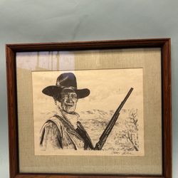 Set Of 3 Signed Western Lithographs 