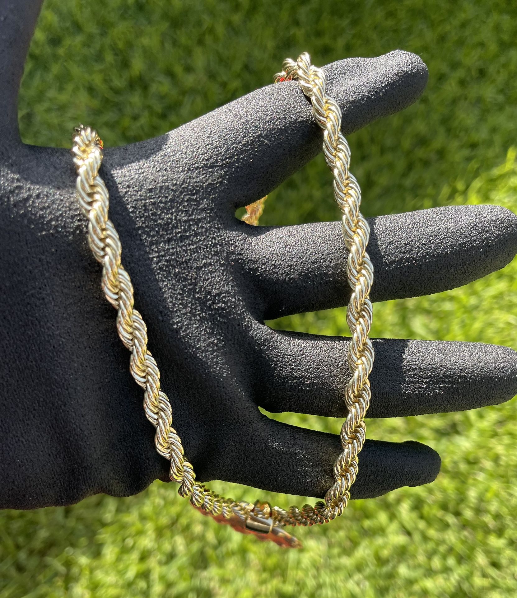18K Gold filled rope chain