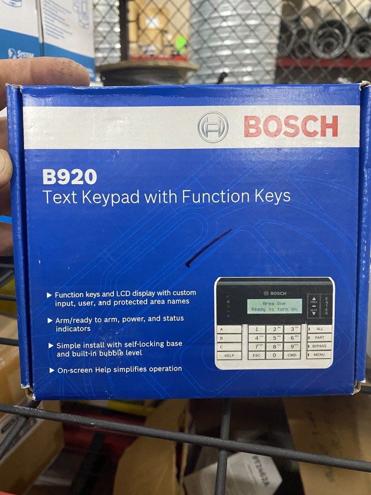 Bosch Security System Keypad And Sensors