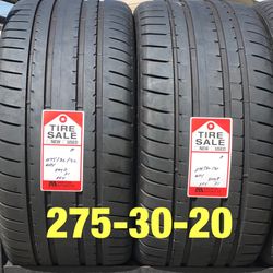 2 used tires 275/30/20 Goodyear F1 RFT 