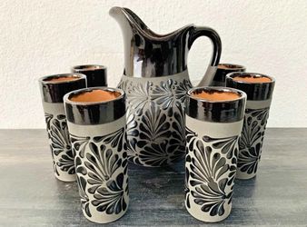 Crafts Pitcher Set With Cups