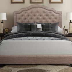 New Beige Queen Bed 