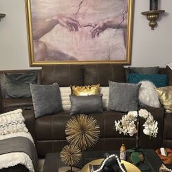 Nice brown sectional Large