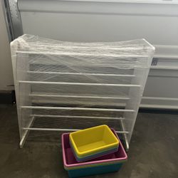 Toddler Girls Organization Rack 